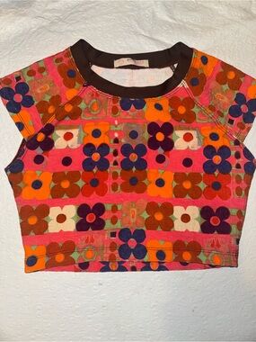 FP Beach Sonny Printed Swim Top